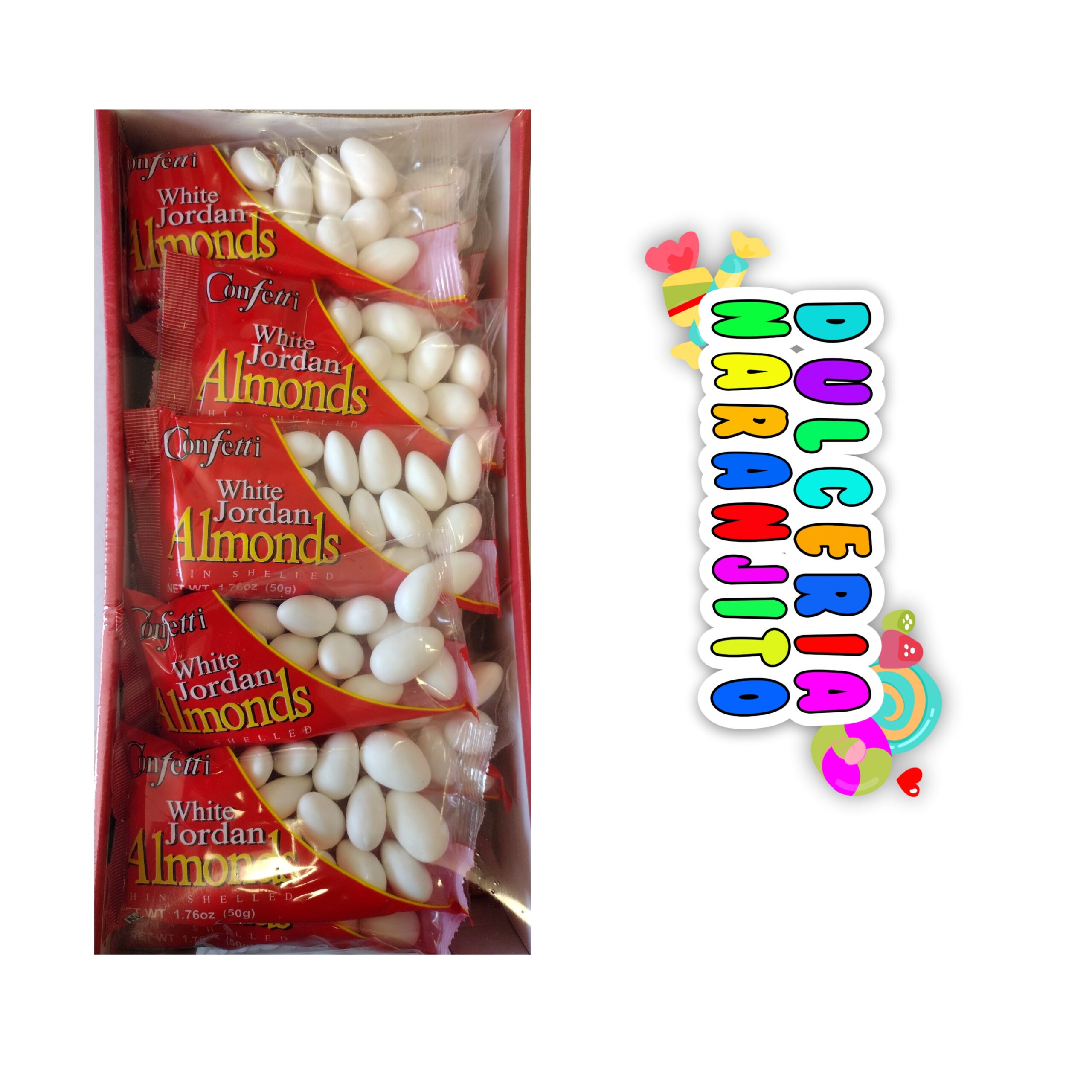 Confetti Jordan Almonds (25 unidades) dulcerianaranjito