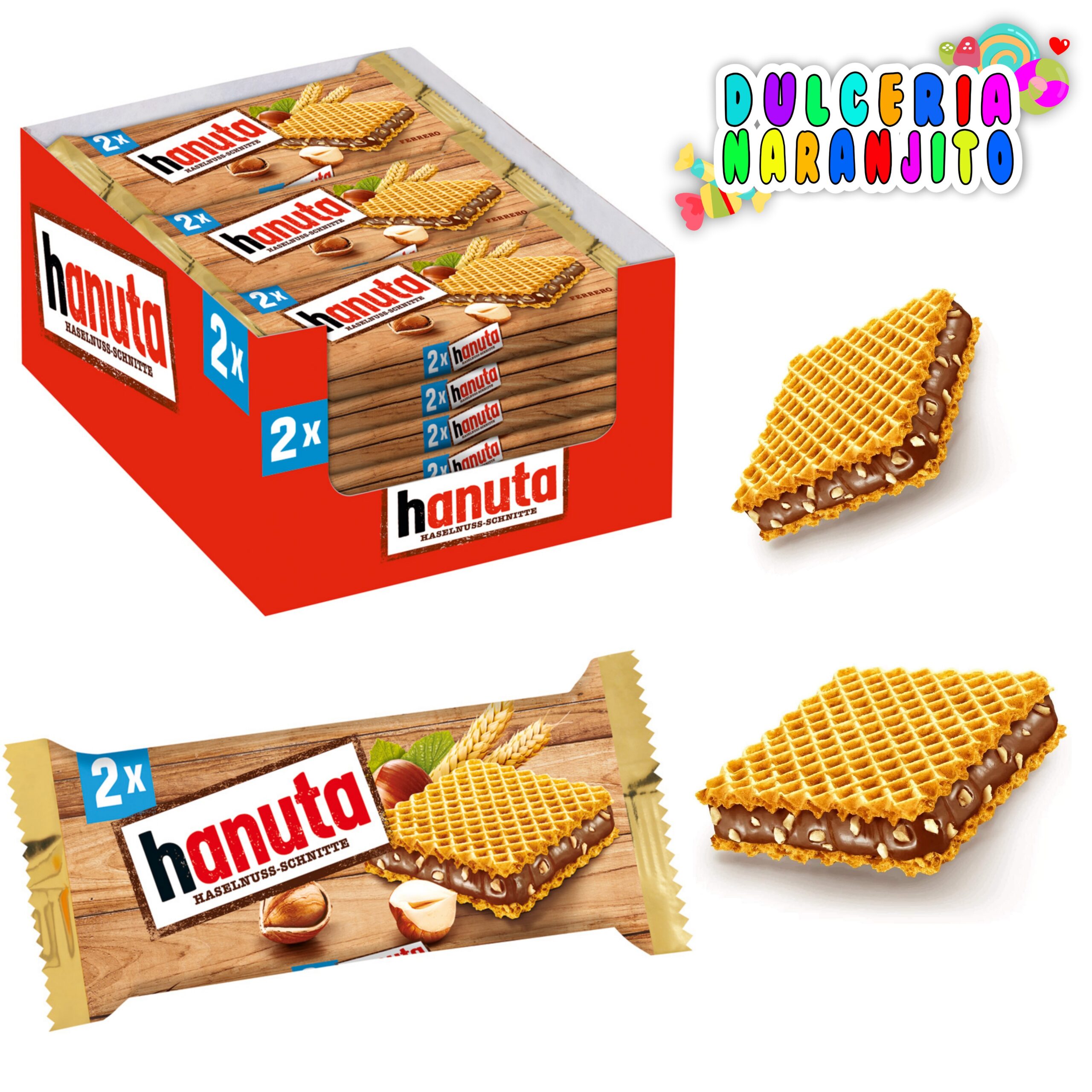 hanuta Wafer With Hazelnut And Cocoa Filling - dulcerianaranjito