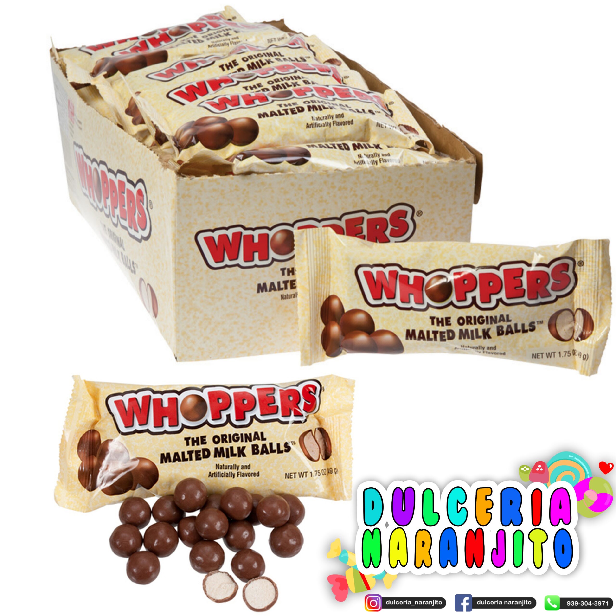 Whoppers The Original Malted Milk Balls - Dulcerianaranjito