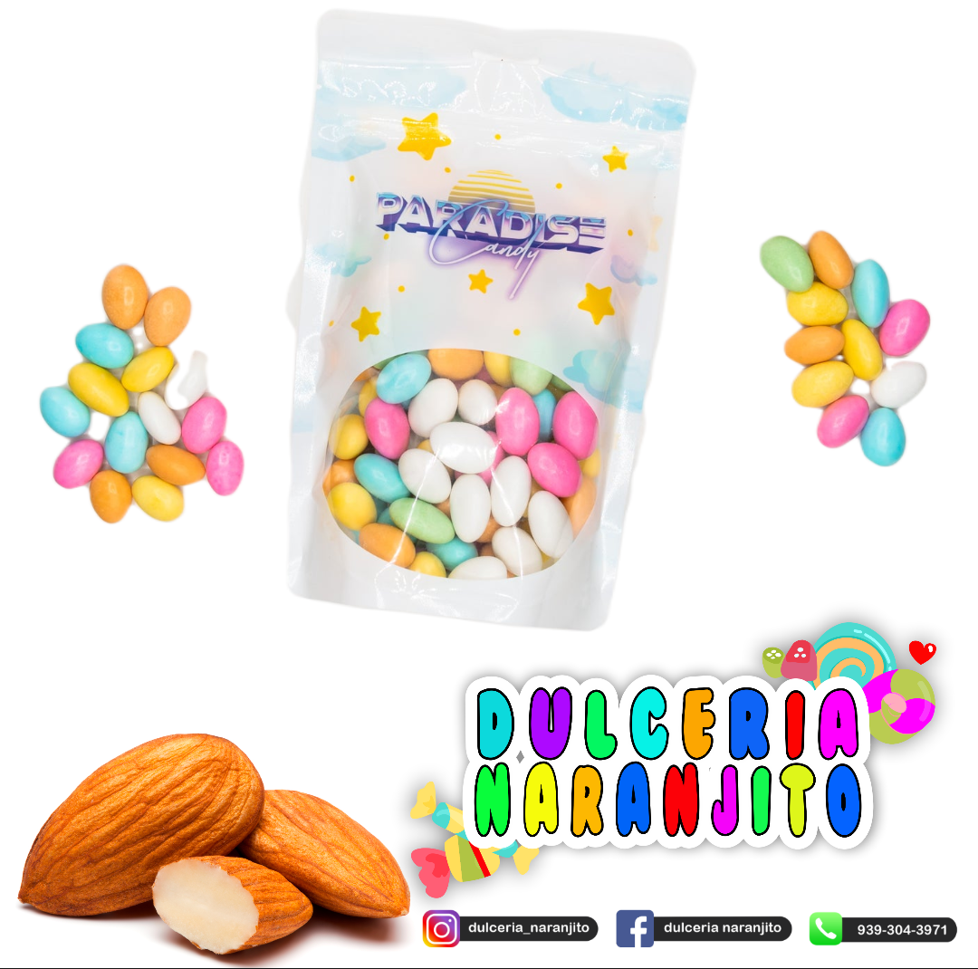 Paradise Candy Assorted Pastel Jordan Almonds dulcerianaranjito