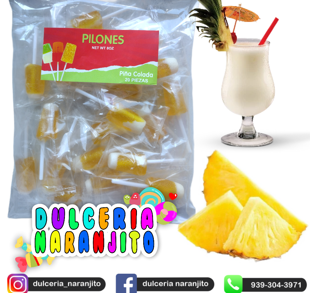 Pilón piña colada 🍍🍹 - dulcerianaranjito