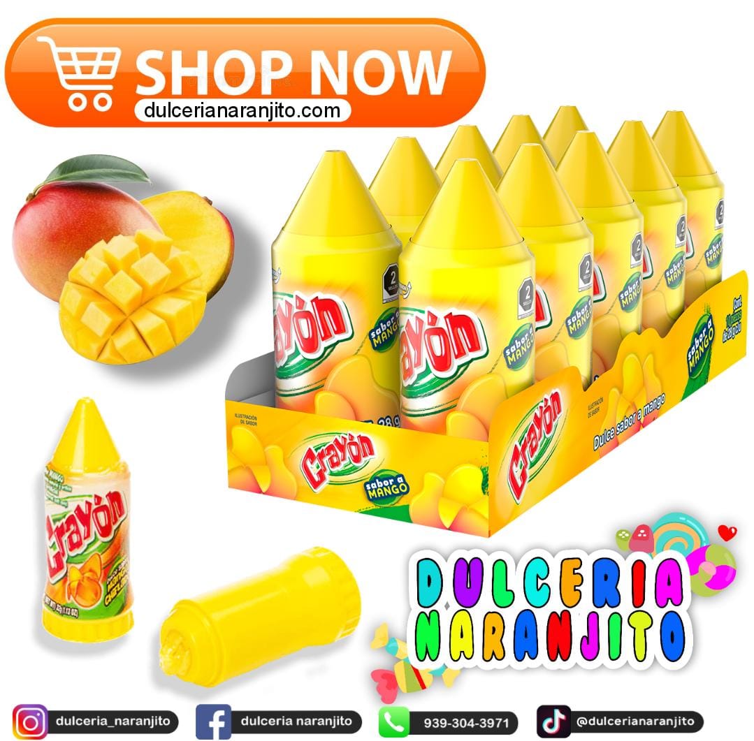 Crayón sabor a Mango🥭 dulcerianaranjito